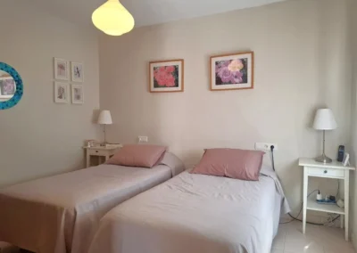 dormitorio principal en vivienda en Olletas Málaga